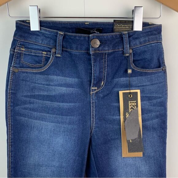 NWT 1822 Denim Women’s Blue high rise ankle skinny jeans pants size 26 New - Picture 3 of 9